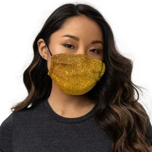 Gold Glitz Fabric Face Mask